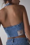 Thumbnail View 4: True Religion Zip Denim Halter Top