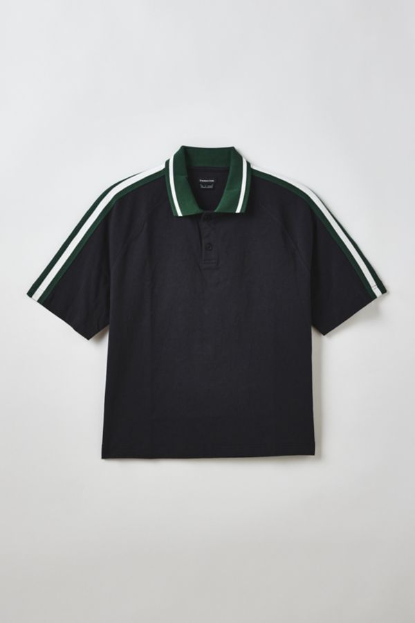 Slide View: 2: Standard Cloth  Boxy Cotton Polo Shirt