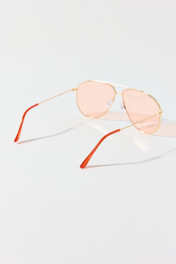 Slide View: 2: Levi Metal Aviator Sunglasses