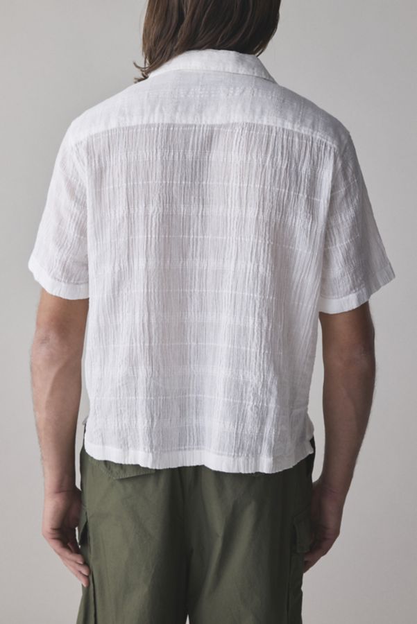 Slide View: 2: Standard Cloth Liam Textured Gauze Button-Down Shirt