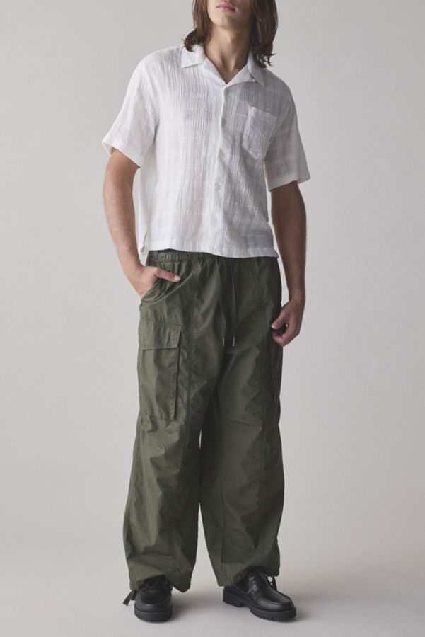 Slide View: 3: Standard Cloth Liam Textured Gauze Button-Down Shirt