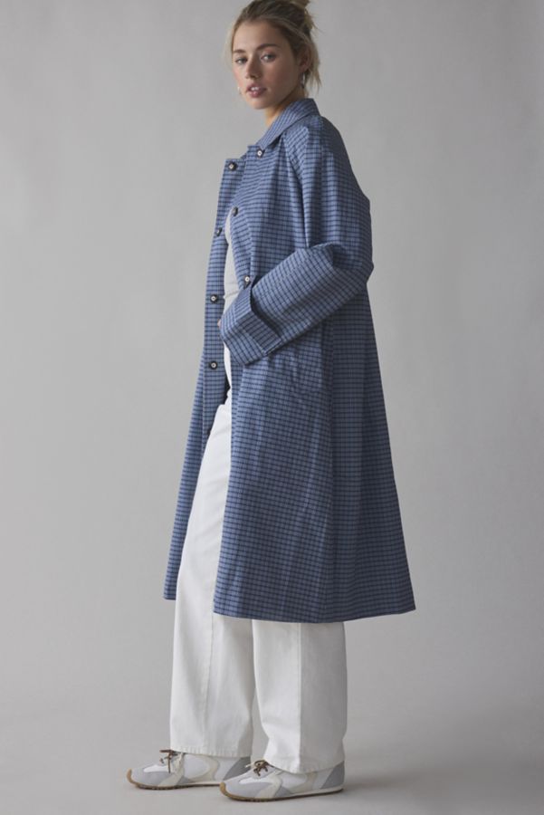 Slide View: 4: BDG Mikey Gingham Check Trench Coat