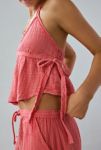 Thumbnail View 2: Out From Under Ocean Air Gauze Halter Babydoll Cami