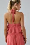 Thumbnail View 4: Out From Under Ocean Air Gauze Halter Babydoll Cami