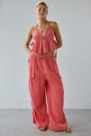 Thumbnail View 3: Out From Under Ocean Air Cinched Wide-Leg Gauze Pant