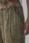 Thumbnail View 5: Out From Under Ocean Air Cinched Wide-Leg Gauze Pant