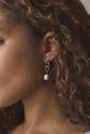 Thumbnail View 1: Stainless Steel Pearl Post & Hoop Earring Set