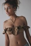 Thumbnail View 1: Out From Under Cowgirl Logic Faux Suede Off-The-Shoulder Bra Top