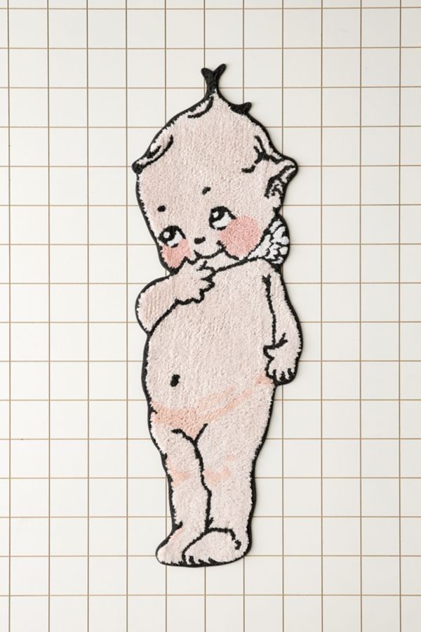 Slide View: 1: Kewpie UO Exclusive Cherub Tufted Runner Bath Mat