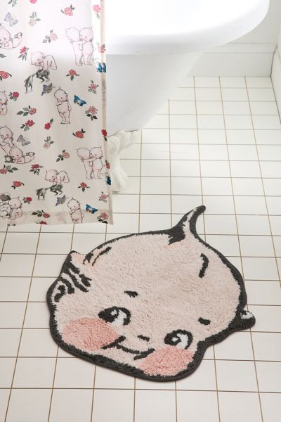 Kewpie UO Exclusive Cherub Shaped Tufted Bath Mat