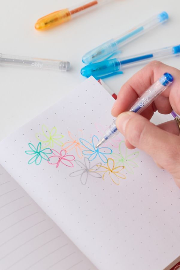 Slide View: 3: OOLY Mini Doodler Scented Gel Pen Set