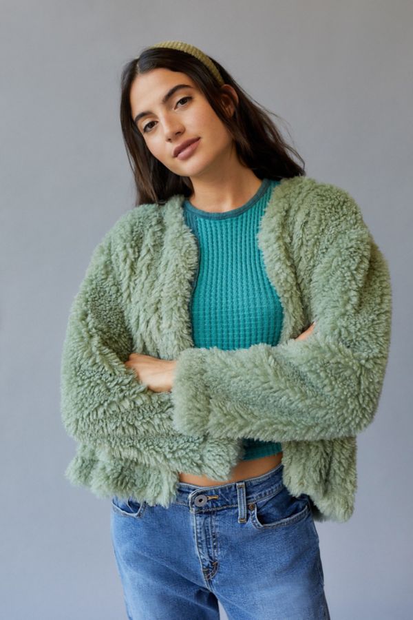 Slide View: 1: UO Cozy Open-Front Coatigan