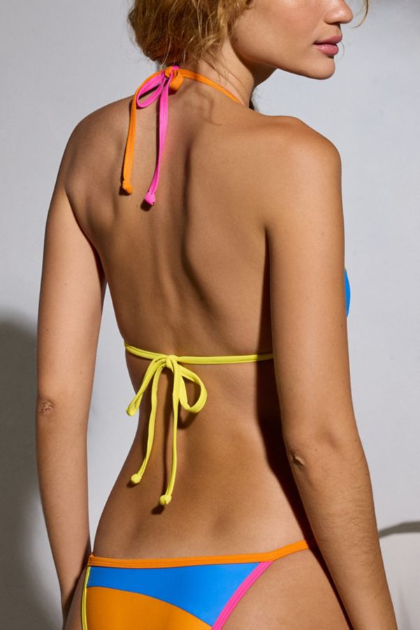 Slide View: 4: It’s Now Cool Colorblock The Triangle bikini top