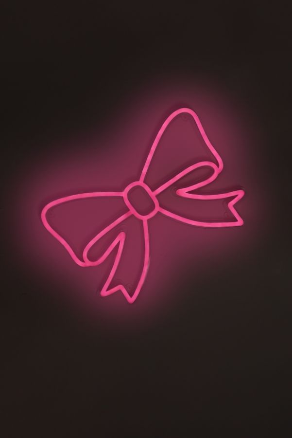 Slide View: 2: Echo Neon Bowknot Neon Sign