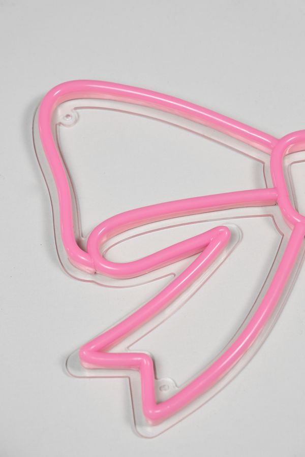 Slide View: 5: Echo Neon Bowknot Neon Sign