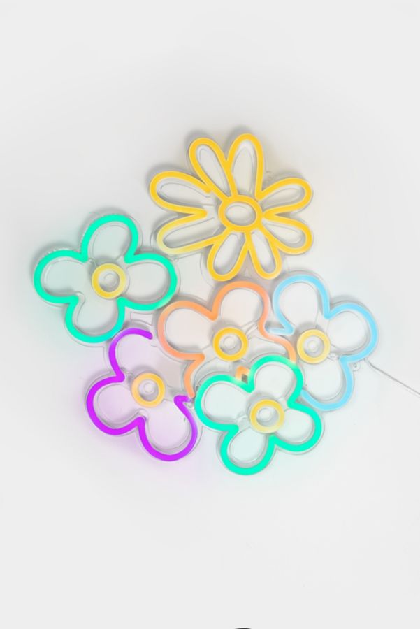 Slide View: 4: Echo Neon Daisy and Flower Neon Sign