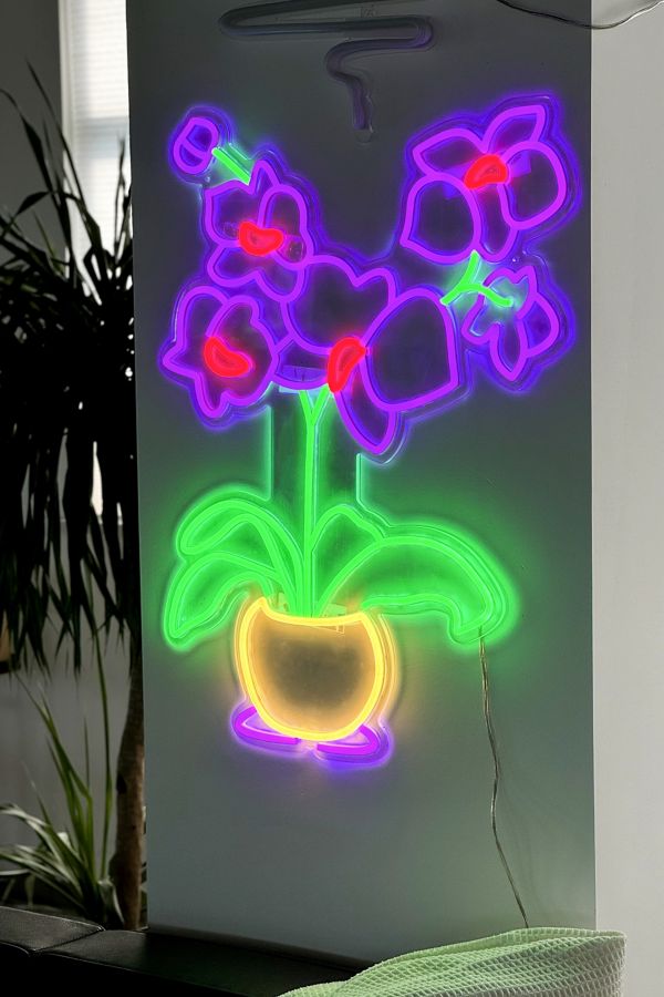 Slide View: 3: Echo Neon Orchid Neon Sign