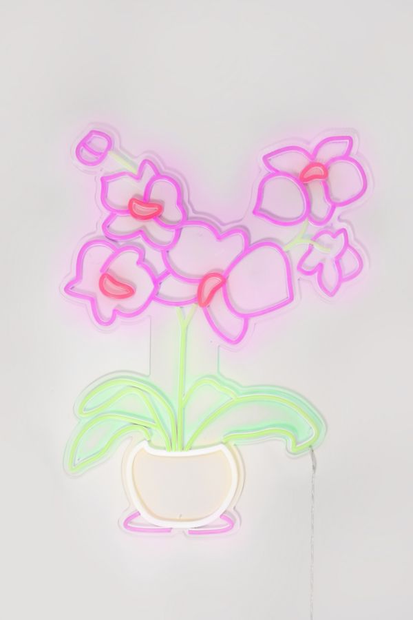 Slide View: 4: Echo Neon Orchid Neon Sign