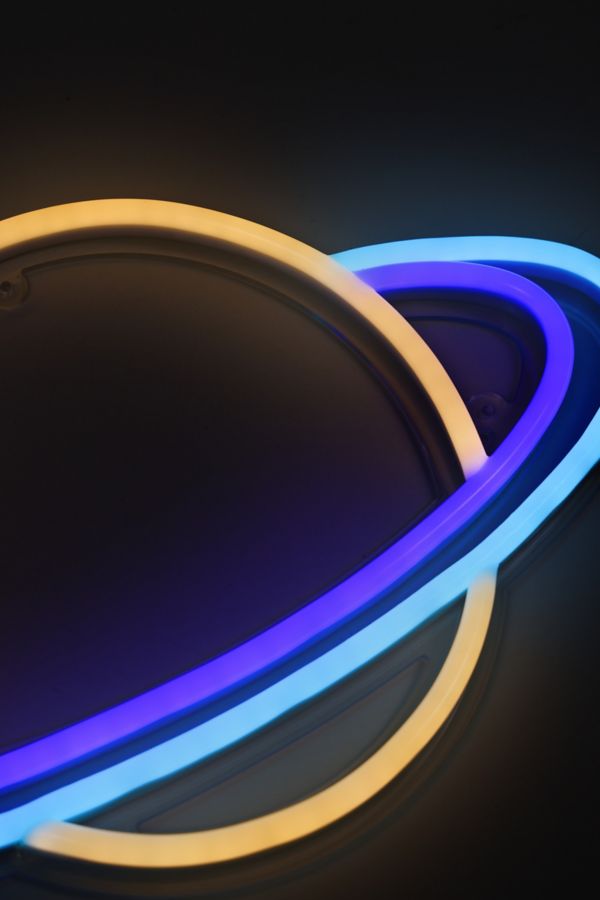 Slide View: 5: Echo Neon Saturn Neon Sign