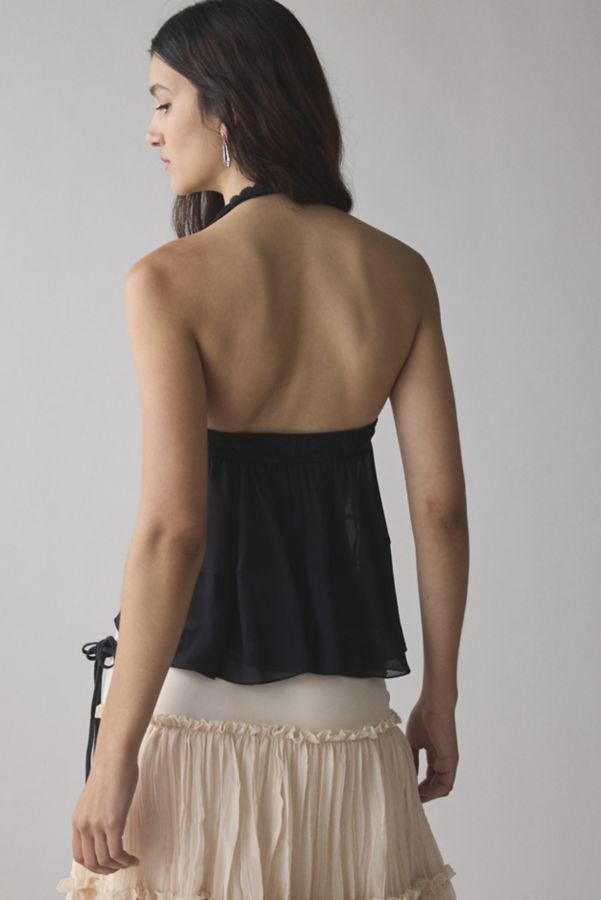 Slide View: 4: Kimchi Blue Lindsey Tiered Babydoll Halter Top