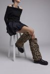 Thumbnail View 1: Leopard Print Faux Fur Leg Warmer