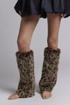 Thumbnail View 2: Leopard Print Faux Fur Leg Warmer