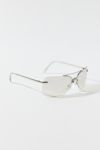 Thumbnail View 2: Kyra Rimless Metal Aviator Sunglasses