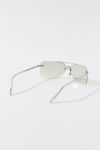 Thumbnail View 4: Kyra Rimless Metal Aviator Sunglasses