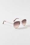 Thumbnail View 2: UO Essential Metal Aviator Sunglasses