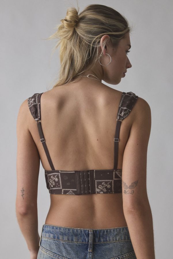 Slide View: 2: Out From Under Sophie Bow Longline Triangle Bralette