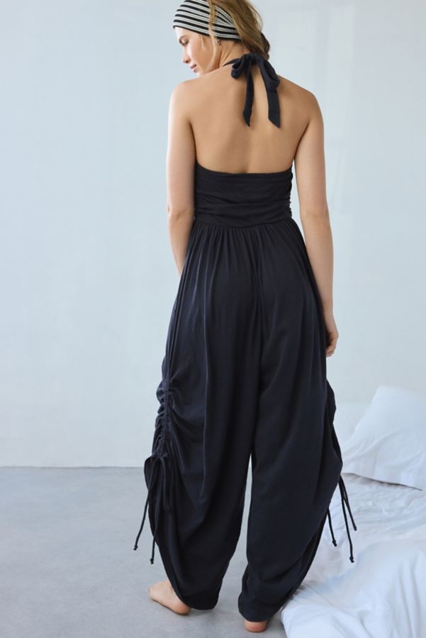 Slide View: 4: Out From Under Sunkissed Ruched Barrel Leg Jumpsuit