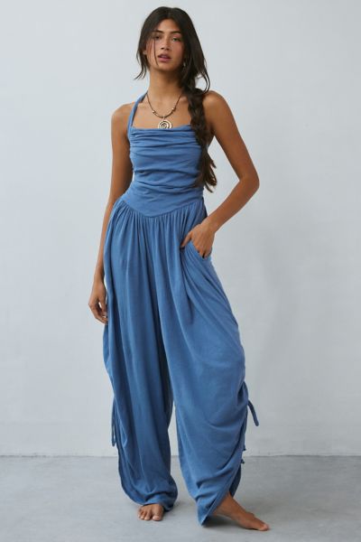 Out From Under Sunkissed Ruched Barrel Leg Jumpsuit