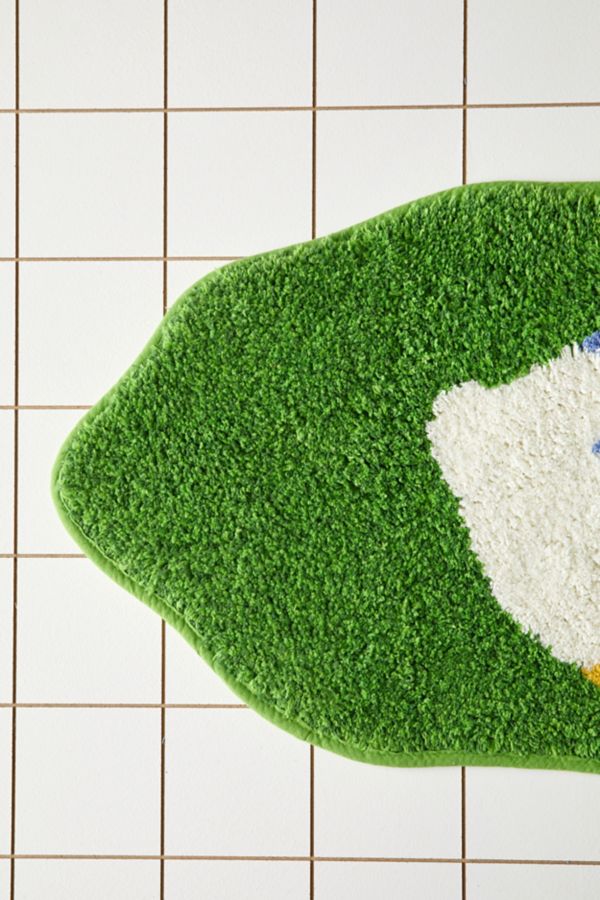 Slide View: 3: Cheeky Goose Shape Tufted Bath Mat