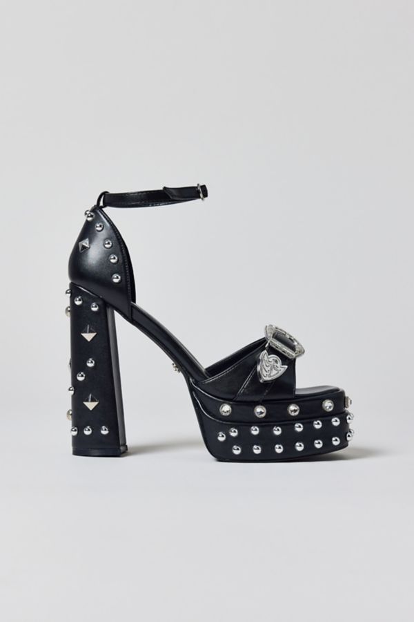 Slide View: 2: Azalea Wang Haiku Studded Platform Heel