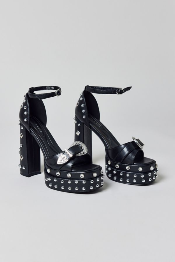 Slide View: 1: Azalea Wang Haiku Studded Platform Heel