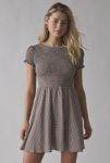 Thumbnail View 1: Daisy Street Shirred Check Skater Mini Dress