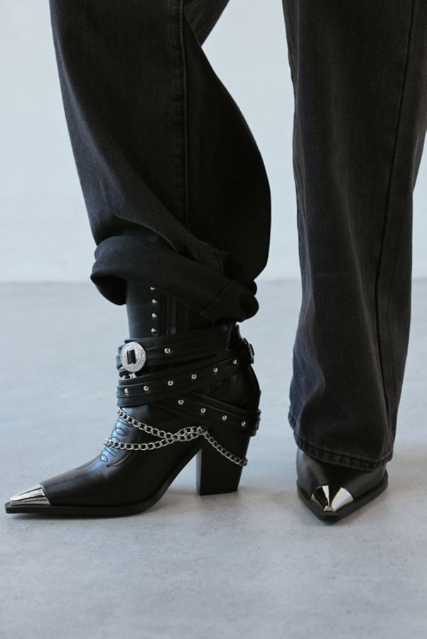 Slide View: 1: Azalea Wang Riggins Harness Cowboy Boot