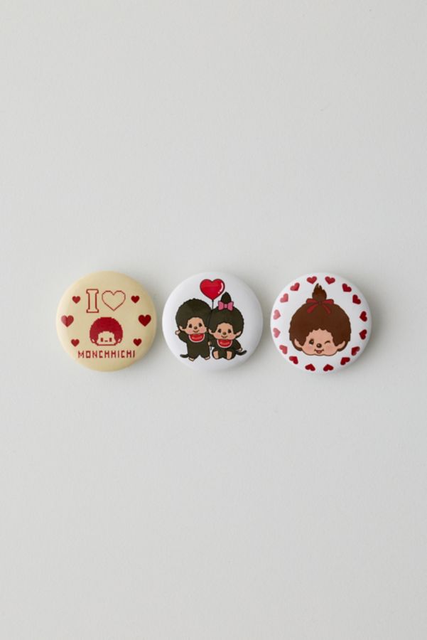 Slide View: 2: Monchhichi Pin Set