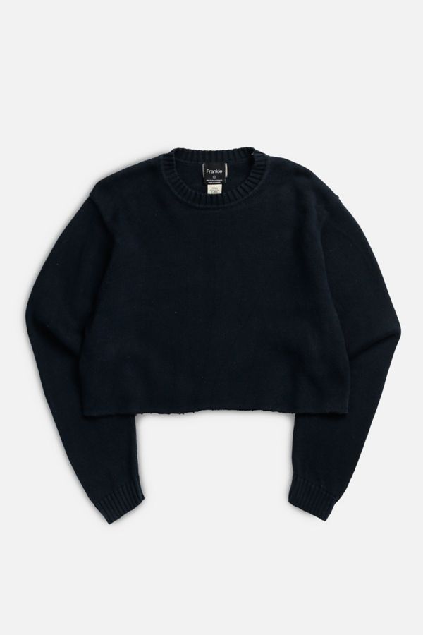 Slide View: 1: Frankie Collective Rework Crop Knit Sweater 056