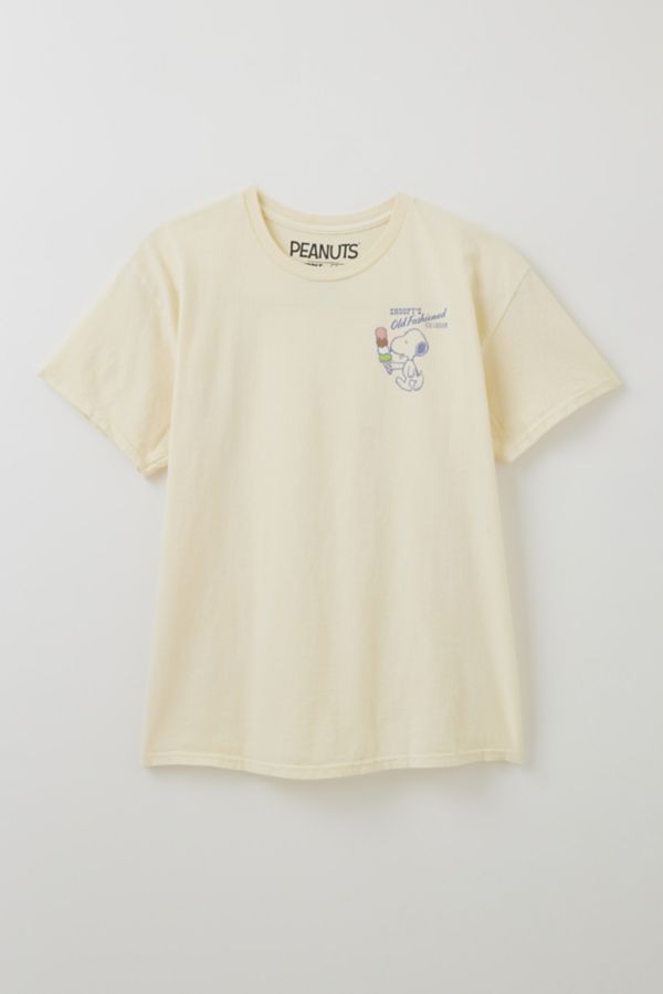 Slide View: 1: Peanuts Snoopy's Old Fashion Ice Cream Graphic Tee