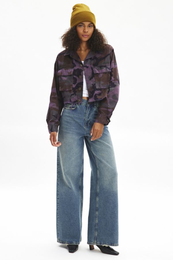 Slide View: 3: Urban Renewal Remade Overdye Camo Crop Jacket