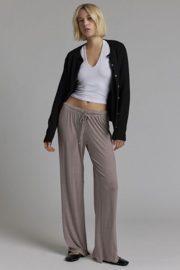 Slide View: 1: Pantalon Pull On Tricot Rayé Remnants Urban Renewal