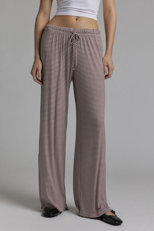 Slide View: 3: Pantalon Pull On Tricot Rayé Remnants Urban Renewal