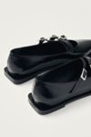 Thumbnail View 5: ALOHAS Jive Onix Leather Buckle Ballet Flat