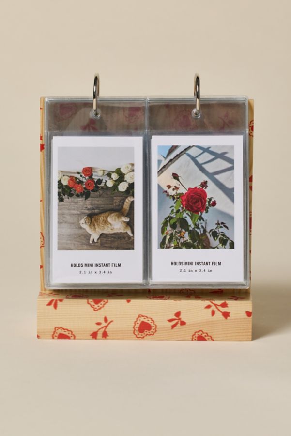 Slide View: 1: Tabletop Wood Flip INSTAX MINI Picture Frame