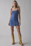 Thumbnail View 1: BDG Isla Denim Button-Front Shift Mini Dress