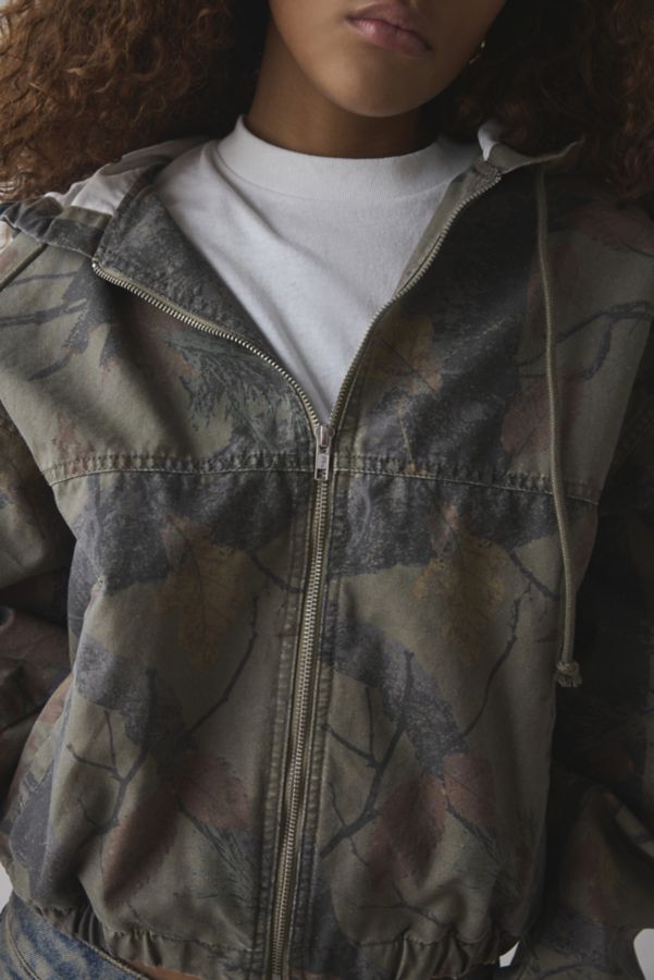 Slide View: 2: BDG Blake Camo Canvas Bomber Jacket