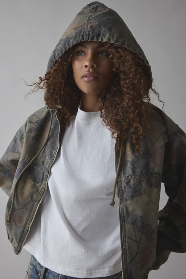 Slide View: 1: BDG Blake Camo Canvas Bomber Jacket