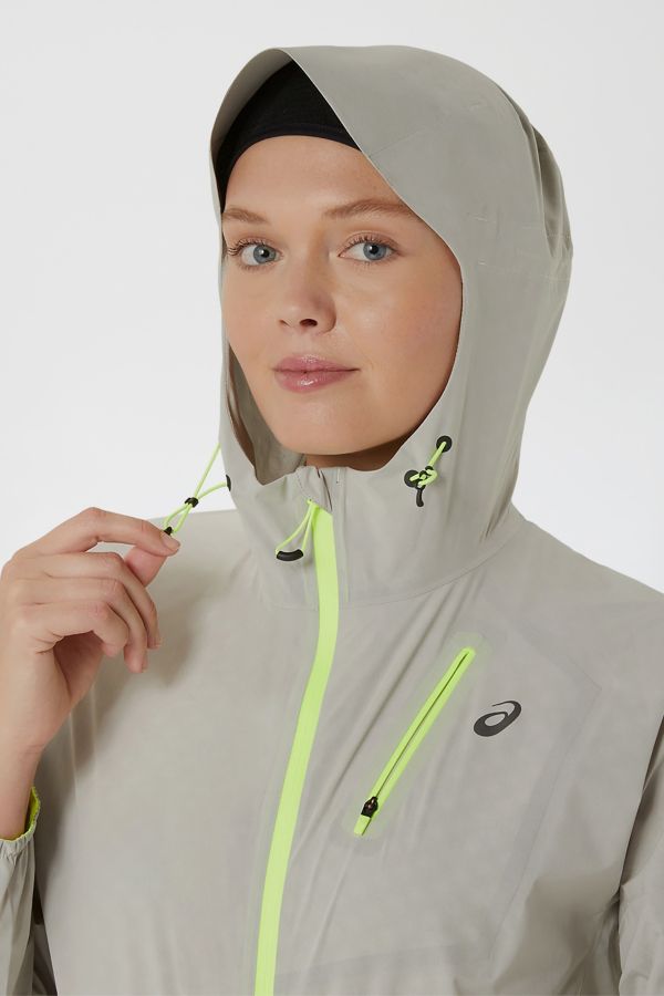 Slide View: 4: ASICS Fujitrail Waterproof Windbreaker Running Jacket