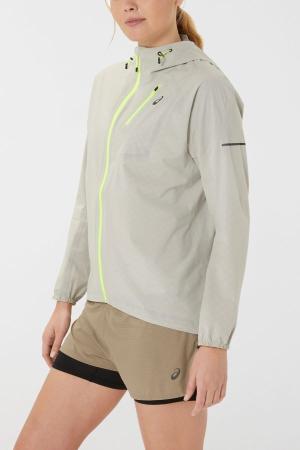 Slide View: 1: ASICS Fujitrail Waterproof Windbreaker Running Jacket